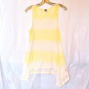 NWOT Free People Floral Sheer Burnout Tunic Tank